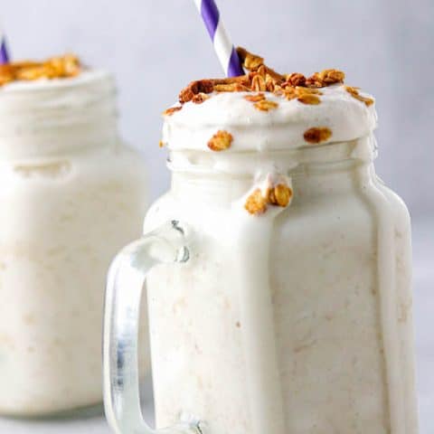 Easy & Quick Banana Protein Shake