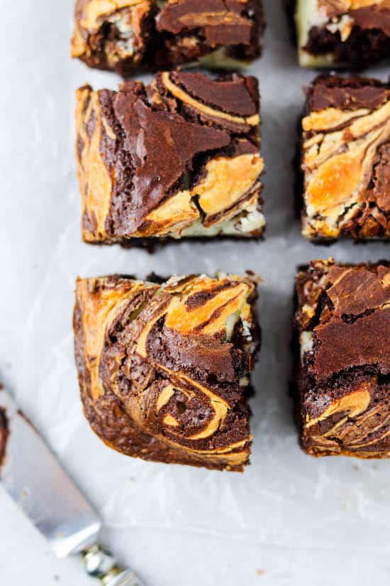 Bourbon Cream Cheese Brownies