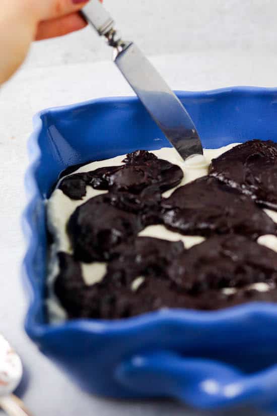 Bourbon Cream Cheese Brownies