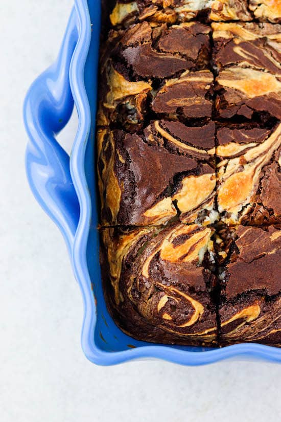 Bourbon Cream Cheese Brownies