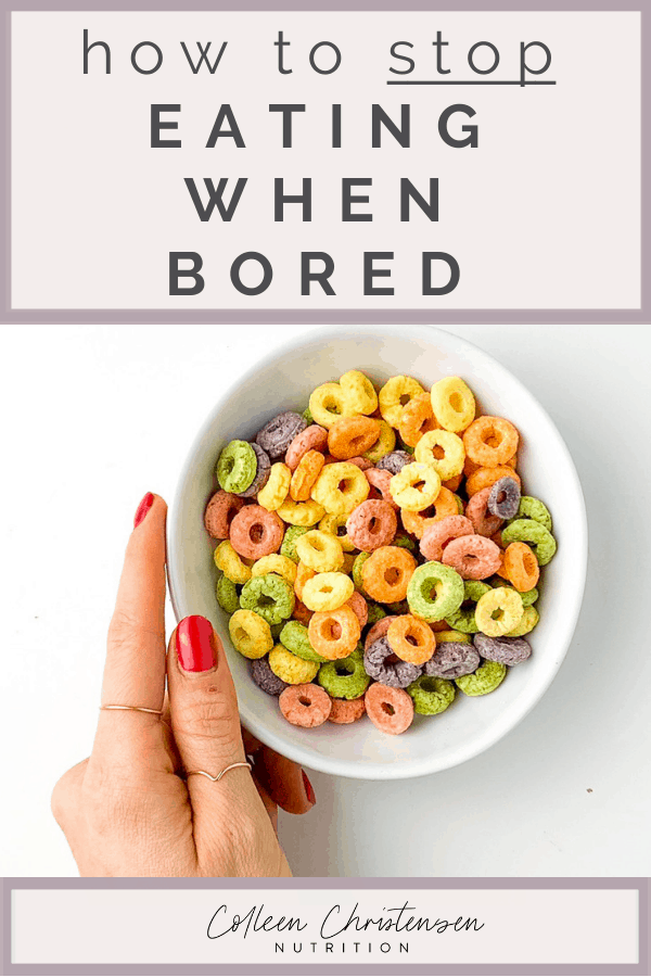 Stop eating when bored