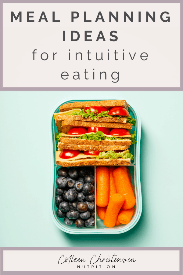 how to meal plan for intuitive eating