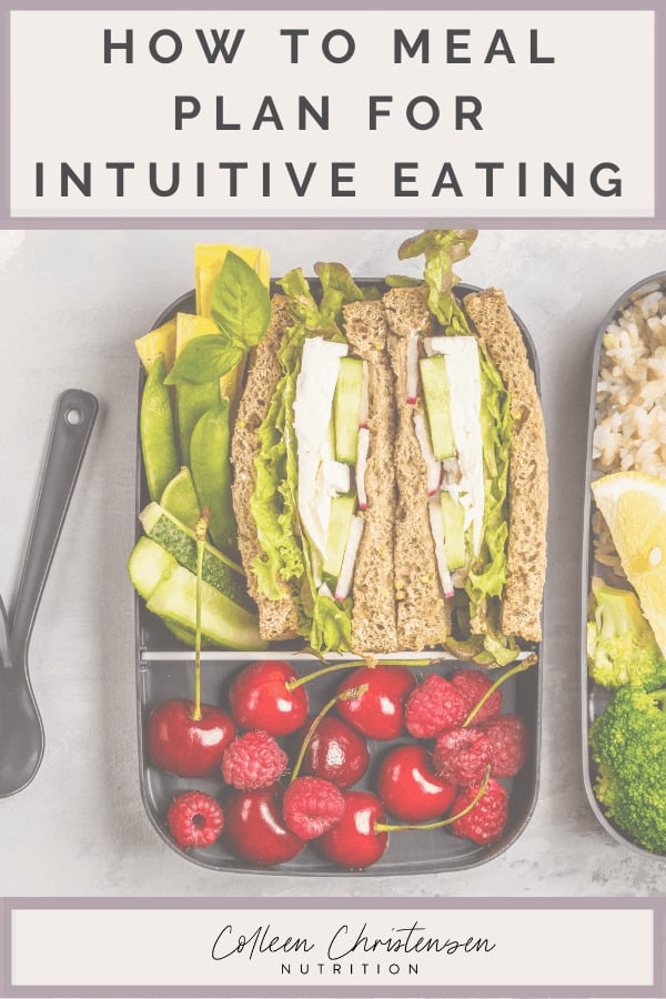 how to meal plan for intuitive eating