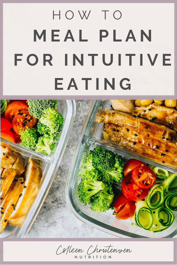 how to meal plan for intuitive eating