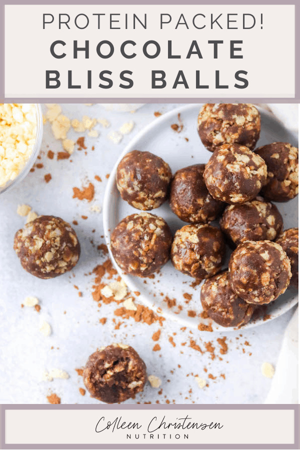 Protein Packed Chocolate Bliss Balls - Colleen Christensen Nutrition