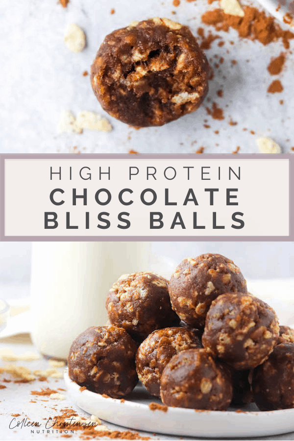 protein packed chocolate bliss balls