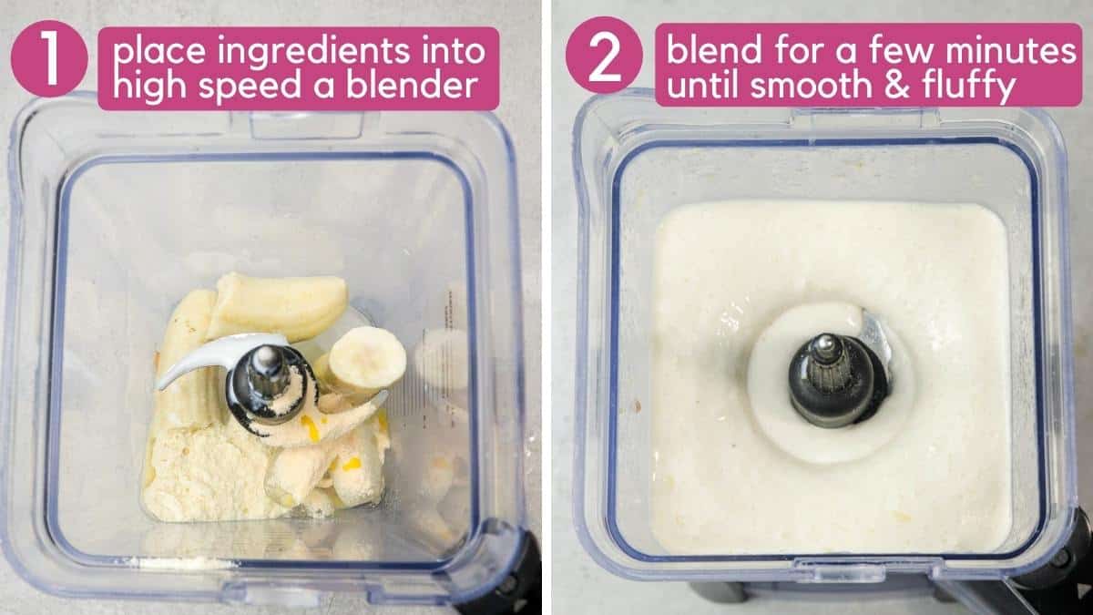 How to make a banana protein shake