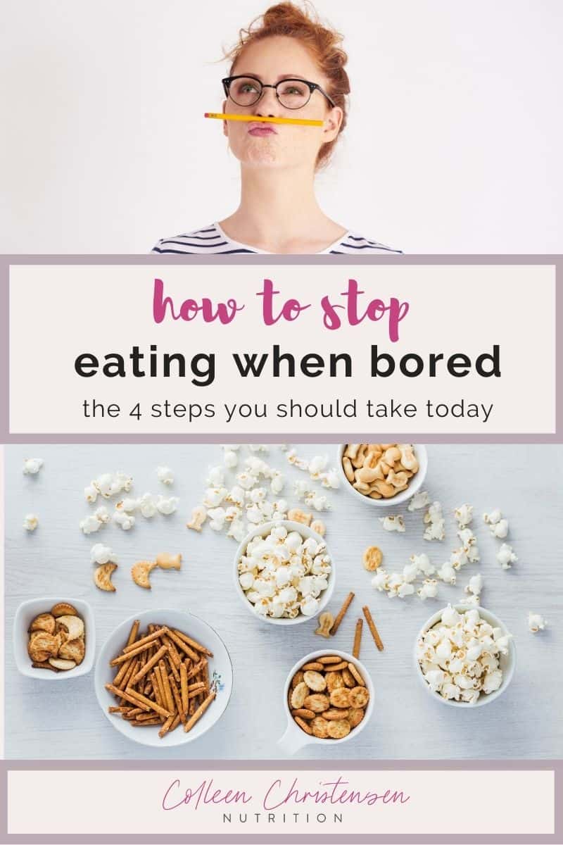 How to stop eating when bored in 4 steps.