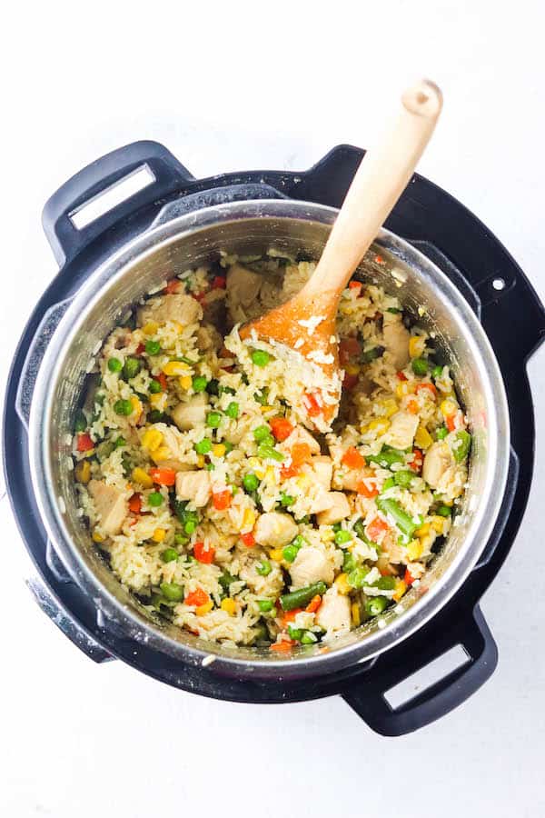 Instant Pot Chicken Fried Rice - Colleen Christensen Nutrition