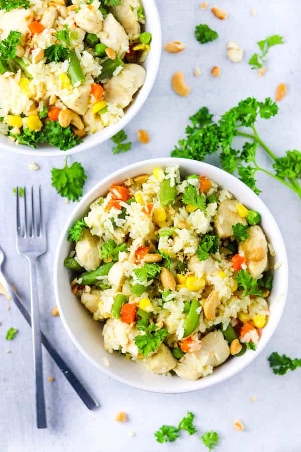 Instant Pot Chicken Fried Rice - Colleen Christensen Nutrition