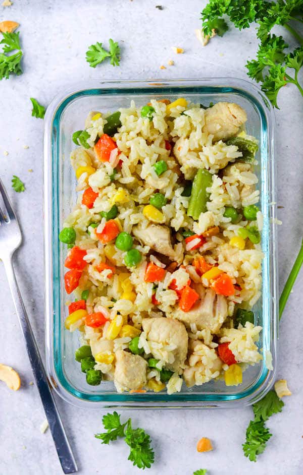 Instant Pot Chicken Fried Rice - Colleen Christensen Nutrition