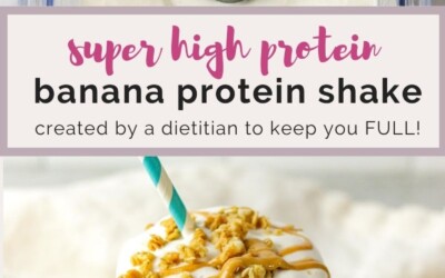 high protein banana shake