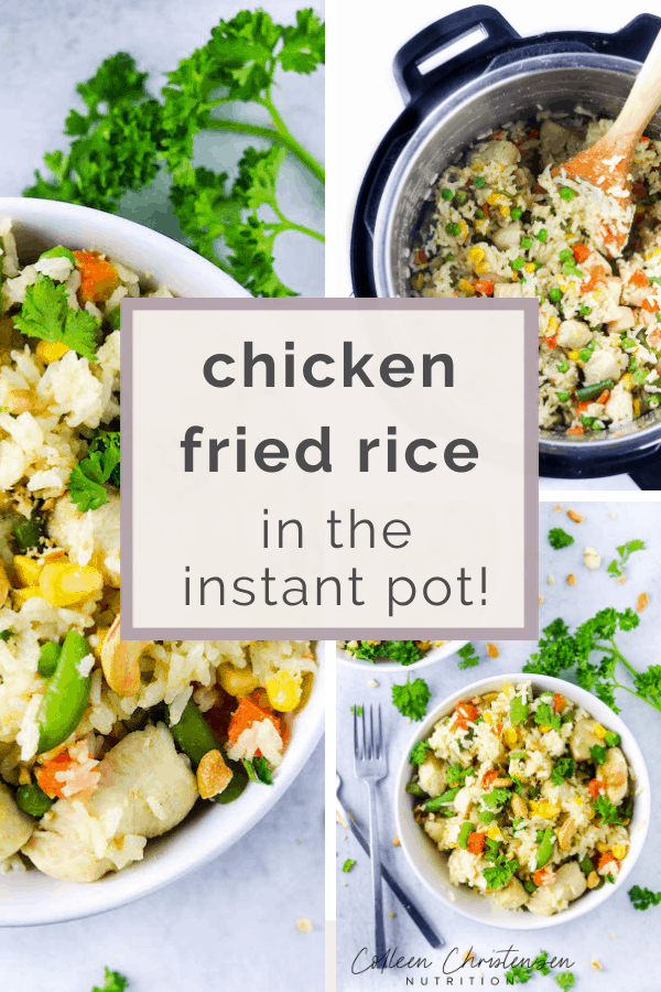 Instant Pot Chicken Fried Rice - Colleen Christensen Nutrition