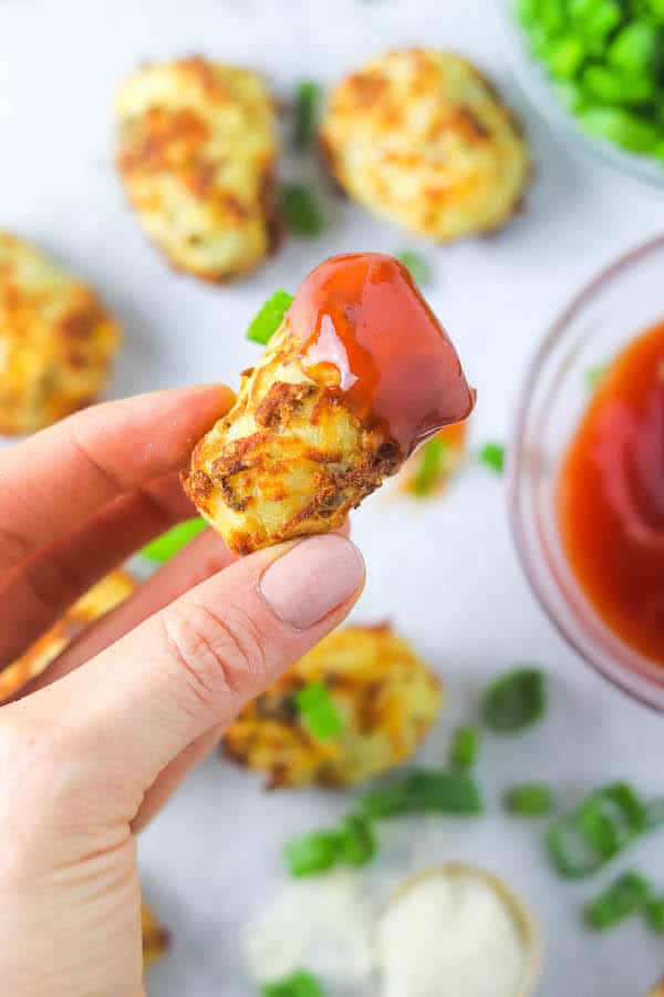 Homemade air fryer tater tots