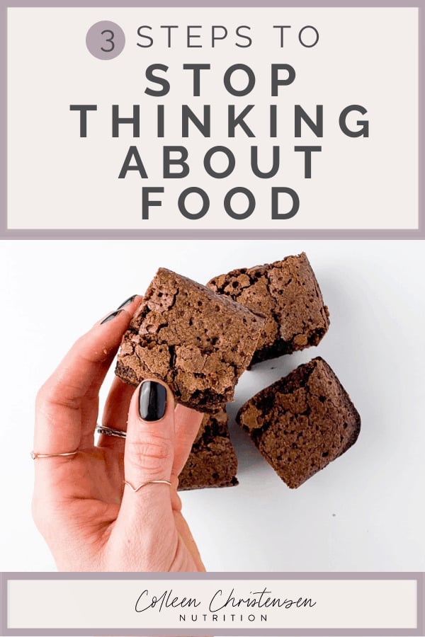 how to stop thinking about food 