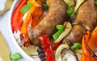 Air Fryer Sausage & peppers