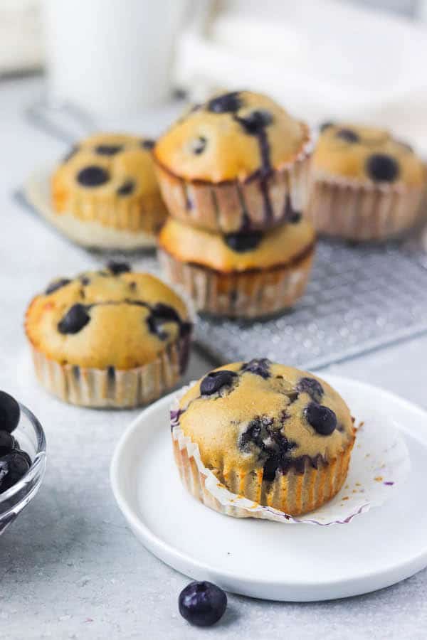 blueberry protein muffins