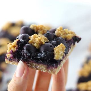 Simple Blueberry Crumble Bars
