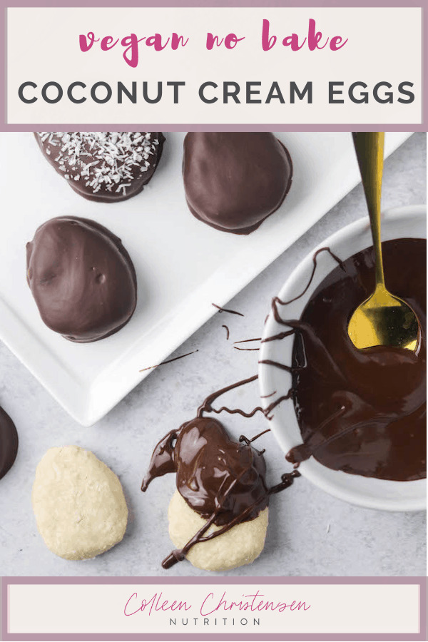 Easy Coconut Cream Eggs Colleen Christensen Nutrition