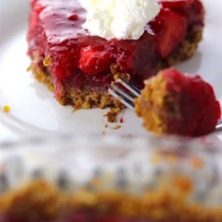 Fresh Strawberry Pie With An Oatmeal Cookie Crust