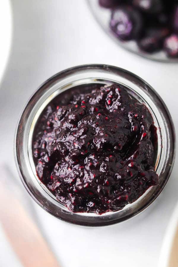 no added sugar blueberry jam