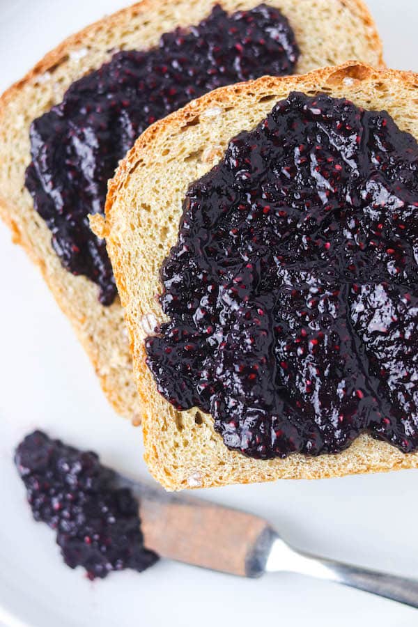 no added sugar blueberry jam