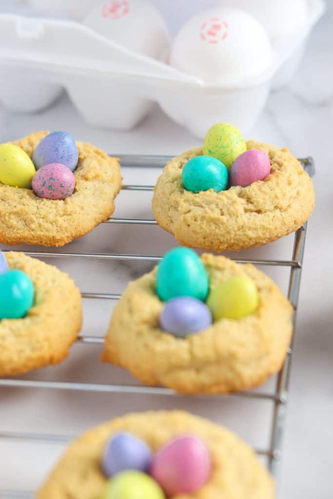 almond flour birds nest cookies