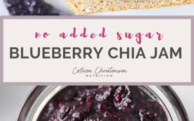 no added sugar blueberry jam