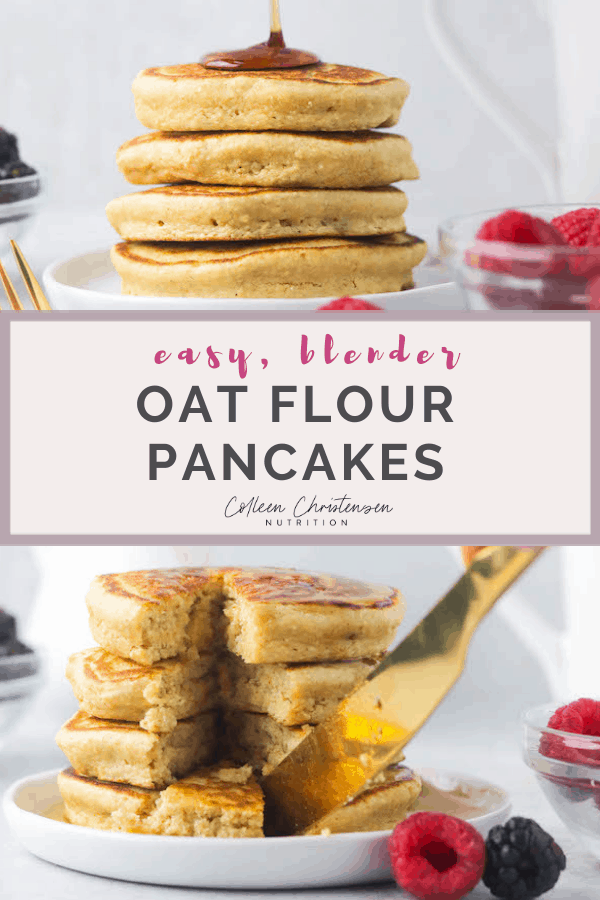 easy blender oat flour pancakes