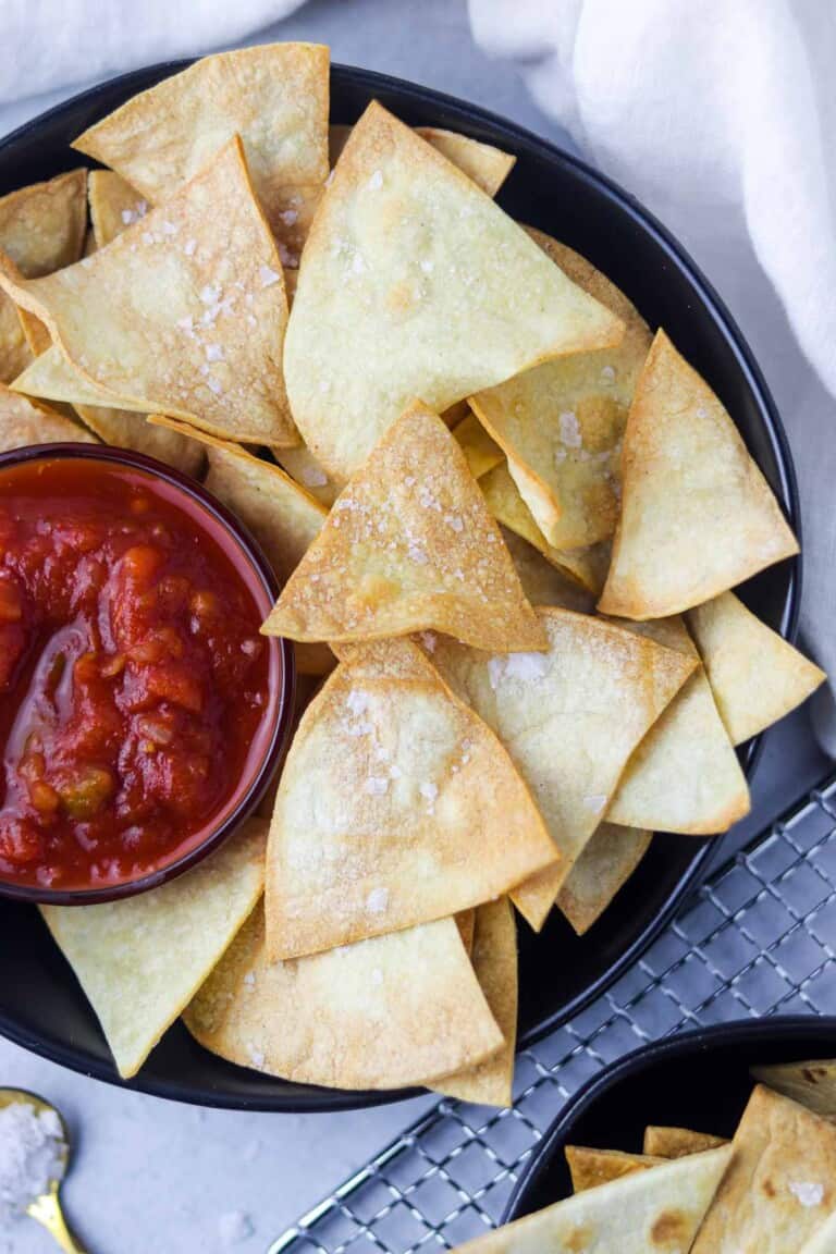 Air Fryer Tortilla Chips [4 ways!] Colleen Christensen Nutrition