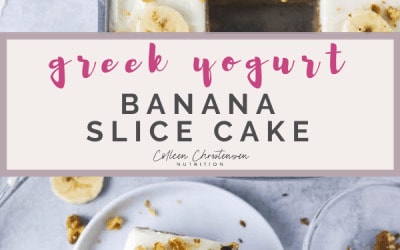 greek yogurt banana slice cake