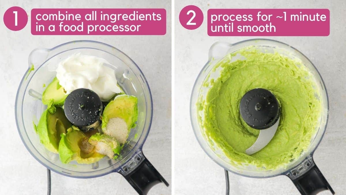 How to make avocado lime crema.