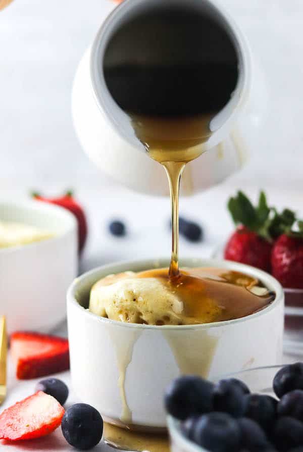 pancake in a mug