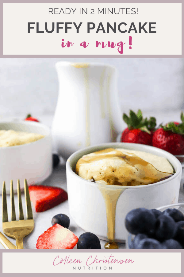 2 Minute Pancake In A Mug Colleen Christensen Nutrition