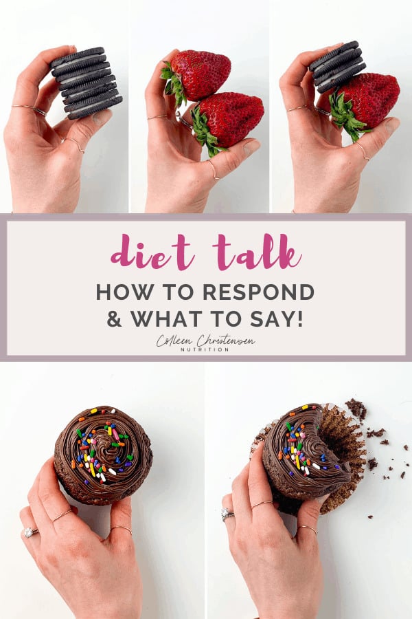 how to respond to diet talk