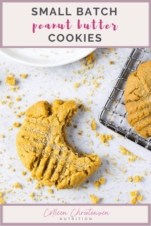 Small Batch Peanut Butter Cookies Colleen Christensen Nutrition
