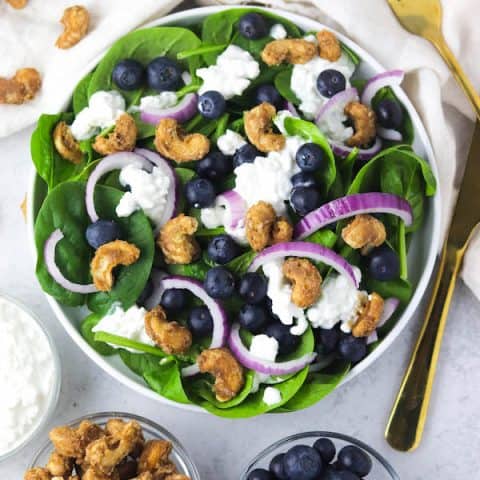 spinach blueberry salad