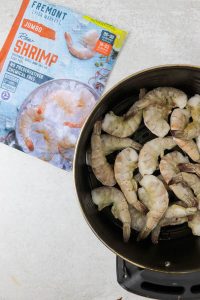 Air Fryer Frozen Shrimp - Colleen Christensen Nutrition