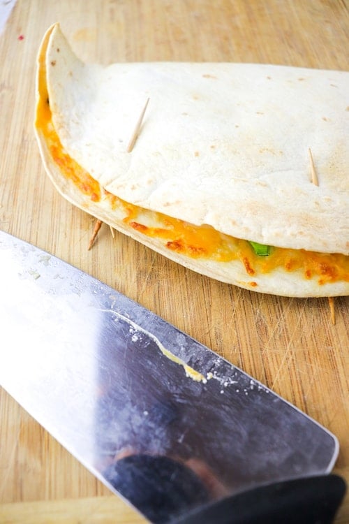 crispy air fryer quesadilla