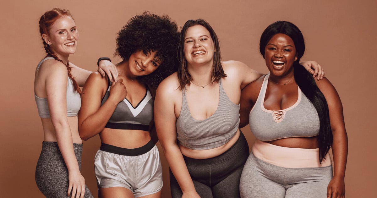 women of different shapes, sizes and colors.