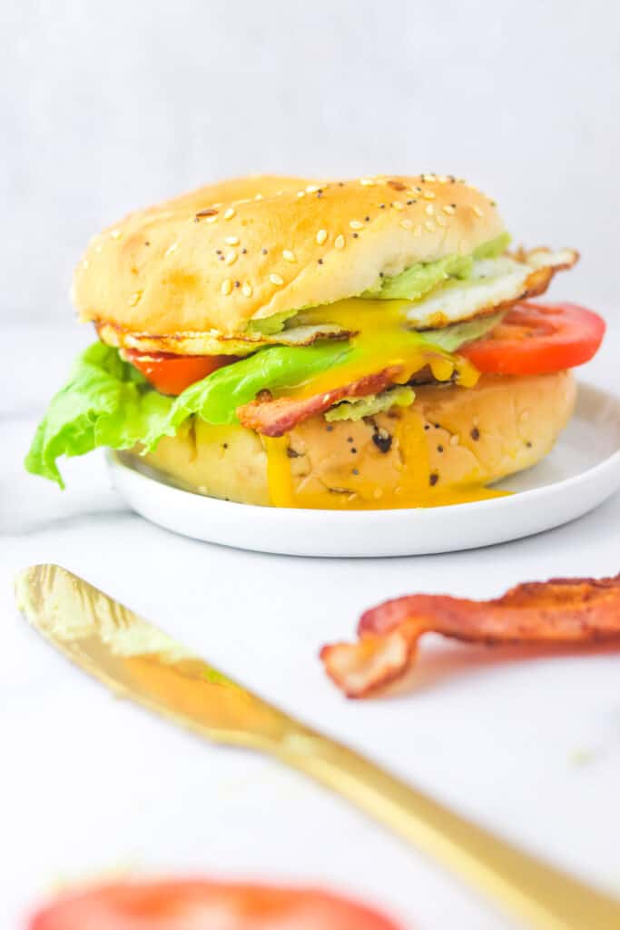 BLT bagel sandwich