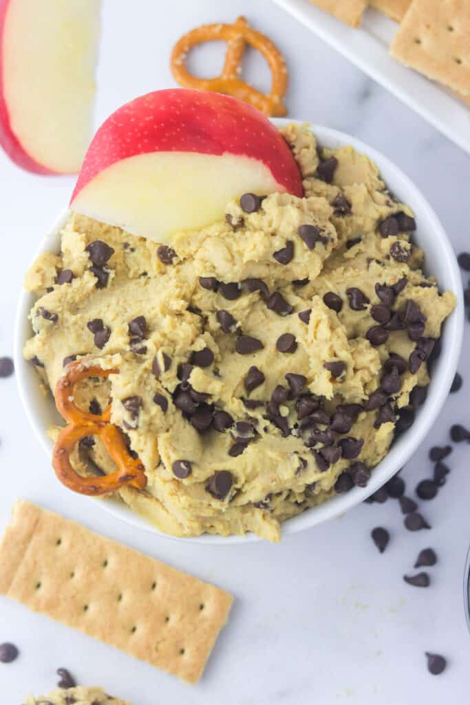 Chocolate Chip Cookie Dough Hummus - Colleen Christensen Nutrition