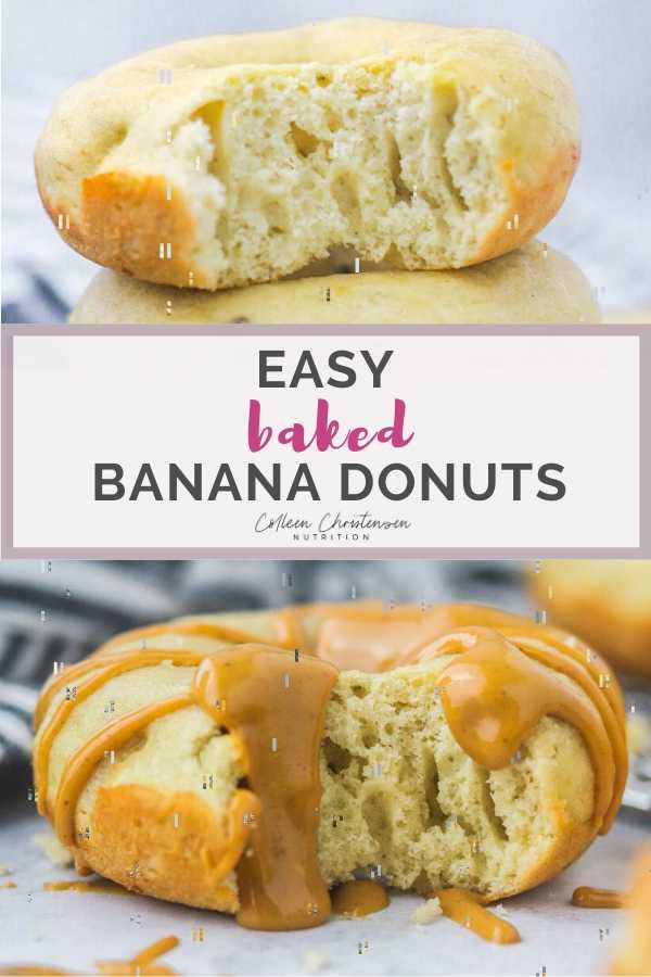 Easiest Baked Banana Donuts - Colleen Christensen Nutrition