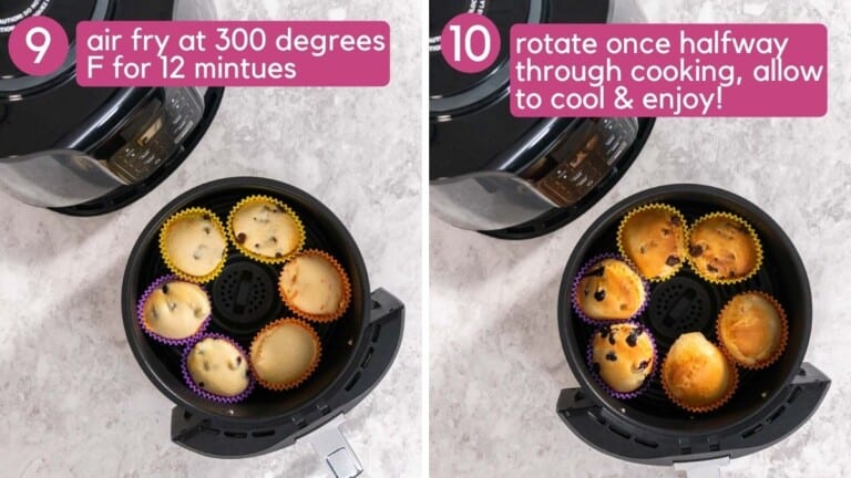 Easy Air Fryer Muffins [3 Flavors!] - Colleen Christensen Nutrition