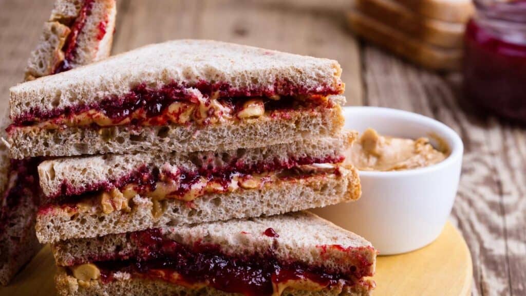 peanut butter without palm oil and jelly sandwich