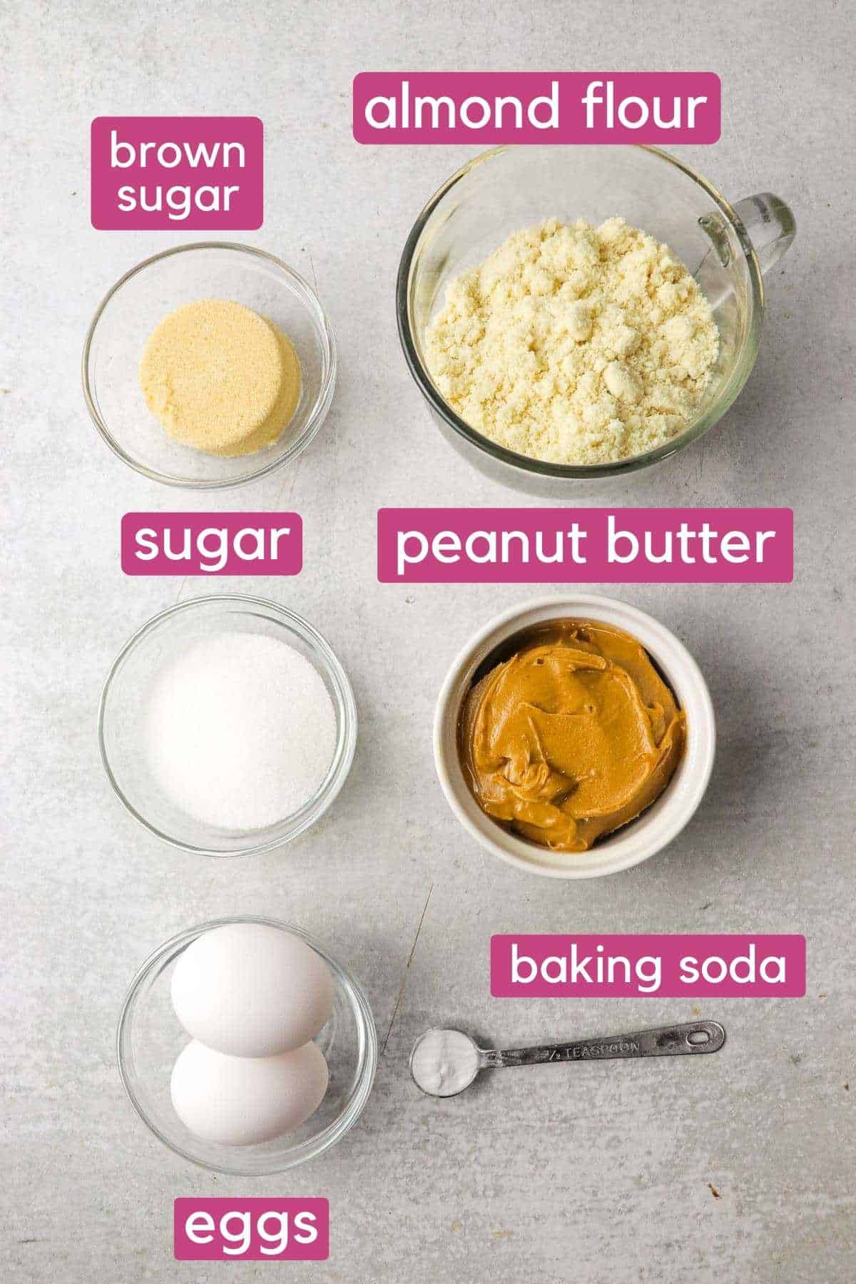 almond flour peanut butter cookie ingredients.
