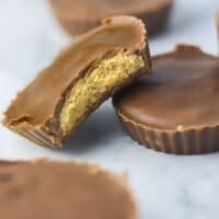 homemade prefect bar peanut butter cups bitten