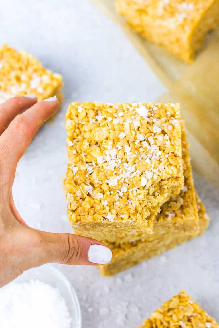 Peanut Butter Rice Krispie Treats Colleen Christensen Nutrition