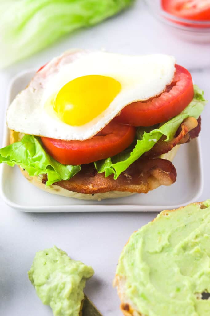 BLT bagel sandwich