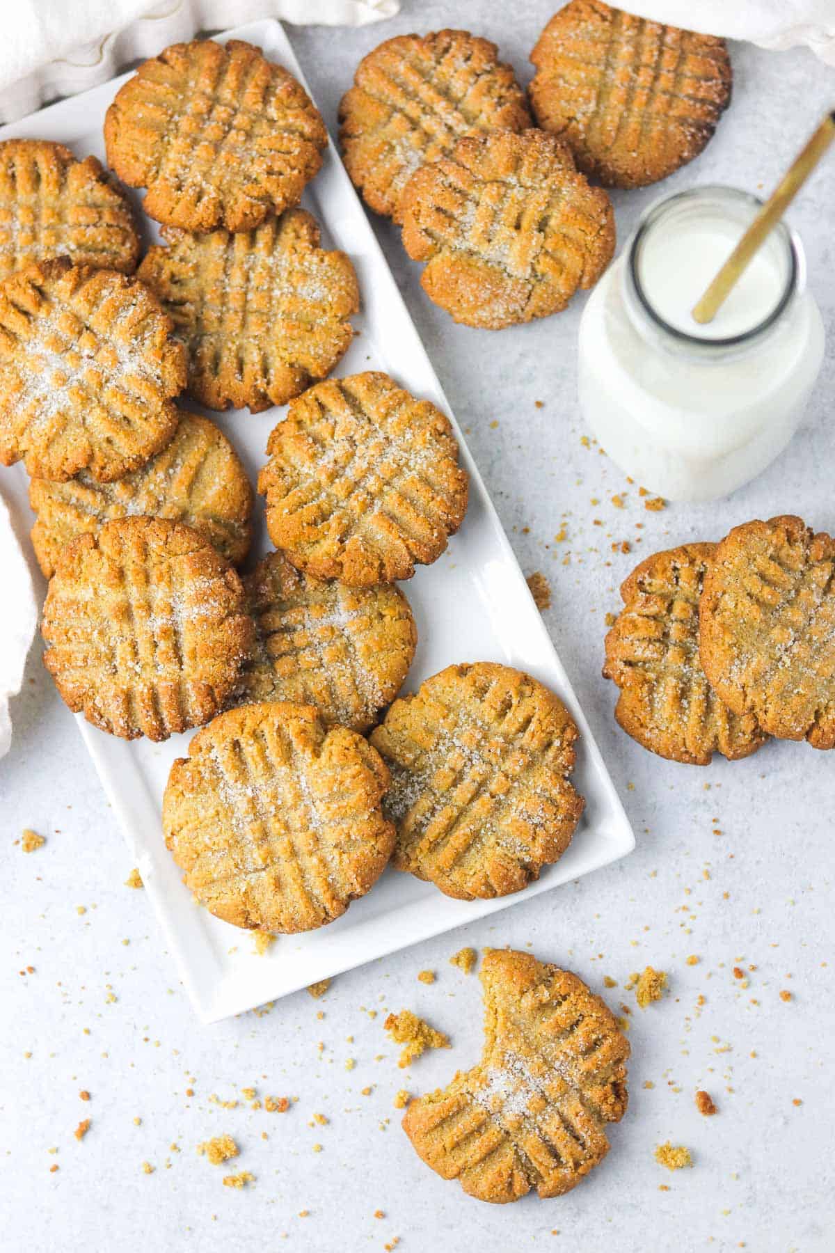 Chewy Almond Flour Peanut Butter Cookies Colleen Christensen Nutrition